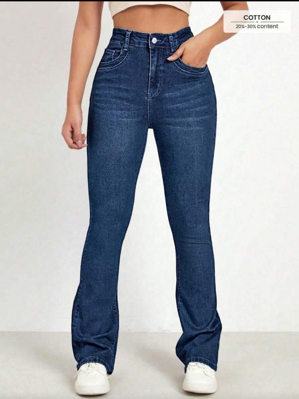 High-Rise Blue Women's Jeans - Classic Stretch Denim